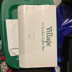 Villager Green and White Holiday String Lights